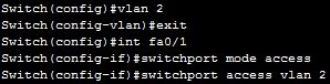 creating a vlan creating a vlan