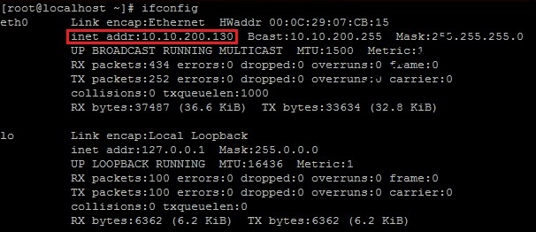 ifconfig ip address ifconfig ip address