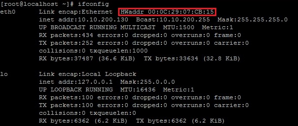 ifconfig mac address ifconfig mac address