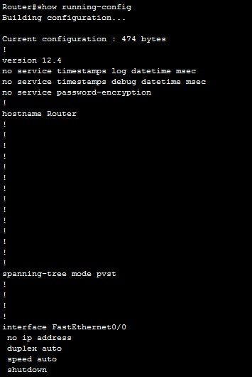 show running config show running config